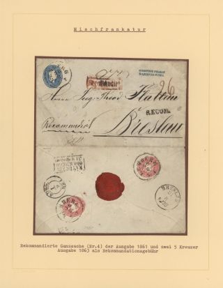 AUSTRIA 1851-1862 – sheet 42