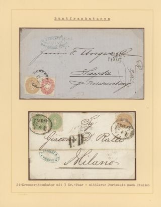 AUSTRIA 1851-1862 – sheet 53