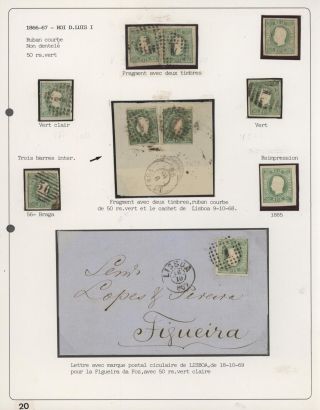 PORTUGALSKO 1862-1887 – list 20