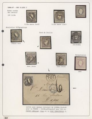 PORTUGALSKO 1862-1887 – list 22