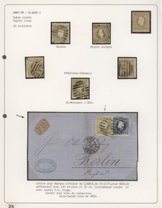 PORTUGALSKO 1862-1887 – list 26