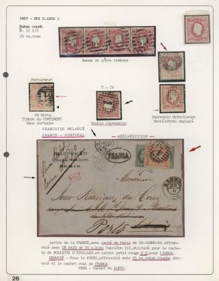 PORTUGALSKO 1862-1887 – list 27