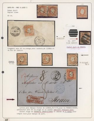 PORTUGALSKO 1862-1887 – list 49