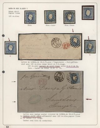 PORTUGALSKO 1862-1887 – list 53