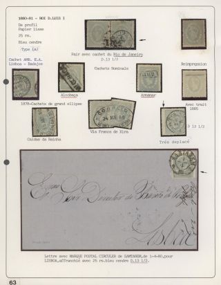 PORTUGALSKO 1862-1887 – list 65