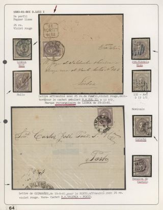 PORTUGALSKO 1862-1887 – list 66