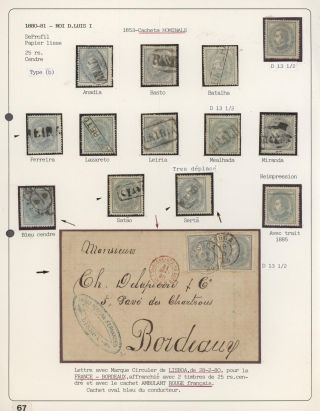 PORTUGALSKO 1862-1887 – list 69