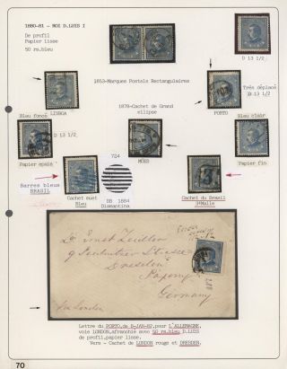 PORTUGALSKO 1862-1887 – list 72