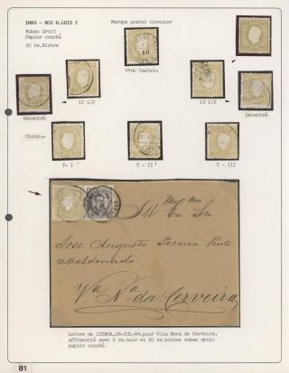 PORTUGALSKO 1862-1887 – list 84