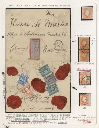 PORTUGALSKO 1862-1887 – list 85