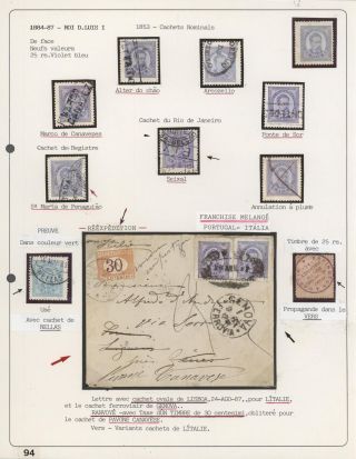 PORTUGALSKO 1862-1887 – list 97