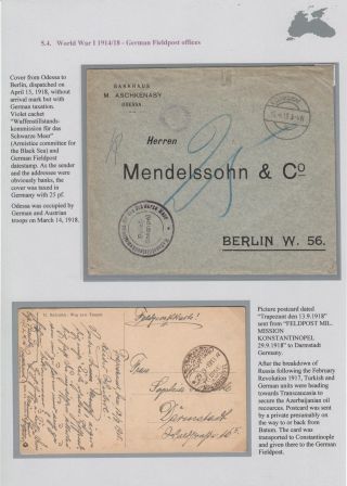 POSTAL HISTORY OF THE BLACK SEA UP TO 1918 – sheet 95