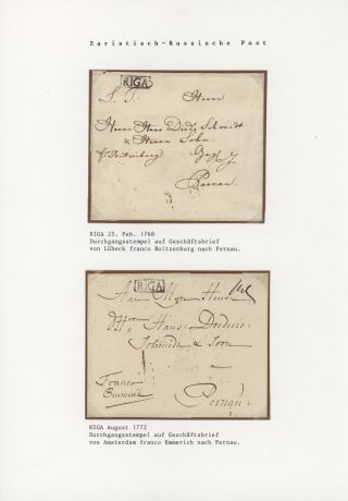 LETTLAND VORLÄUFER 1640-1902 – Blatt 9