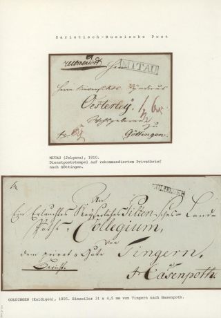 LETTLAND VORLÄUFER 1640-1902 – Blatt 15