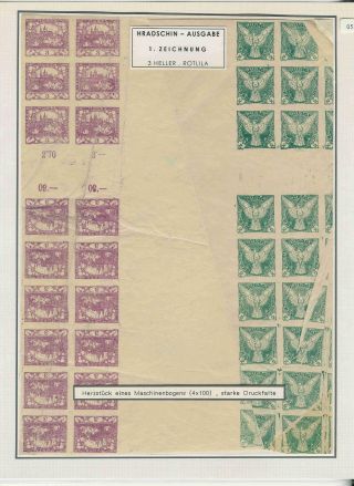 ČESKOSLOVENSKO - VYDÁNÍ HRADČANY – list 9
