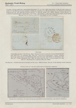 POSTGESCHICHTE VON GUATEMALA 1824-1902 – Blatt 8