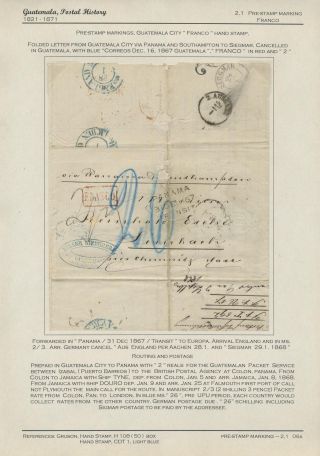 POSTGESCHICHTE VON GUATEMALA 1824-1902 – Blatt 9
