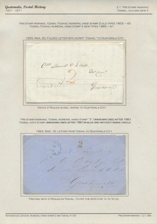 POSTGESCHICHTE VON GUATEMALA 1824-1902 – Blatt 12