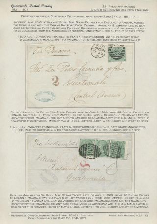 POSTGESCHICHTE VON GUATEMALA 1824-1902 – Blatt 17