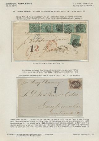 POSTGESCHICHTE VON GUATEMALA 1824-1902 – Blatt 18