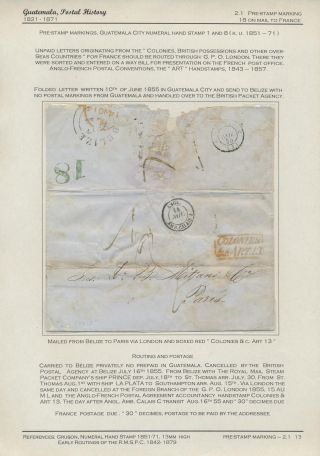POSTGESCHICHTE VON GUATEMALA 1824-1902 – Blatt 19