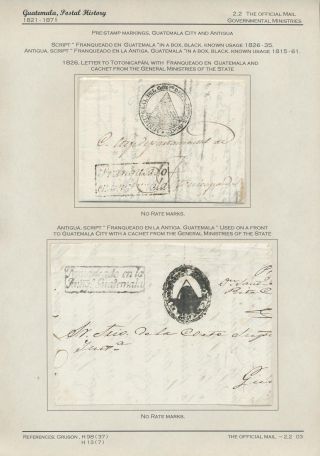 POSTGESCHICHTE VON GUATEMALA 1824-1902 – Blatt 20