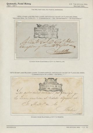 POSTGESCHICHTE VON GUATEMALA 1824-1902 – Blatt 25
