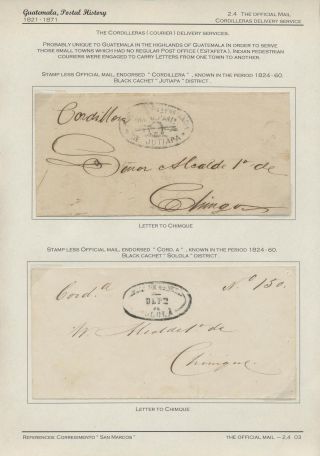 POSTGESCHICHTE VON GUATEMALA 1824-1902 – Blatt 27