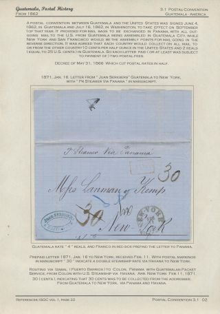 POŠTOVNÍ HISTORIE GUATEMALY 1824-1902 – list 33