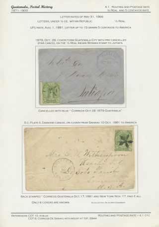 POŠTOVNÍ HISTORIE GUATEMALY 1824-1902 – list 44
