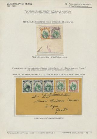POSTGESCHICHTE VON GUATEMALA 1824-1902 – Blatt 66