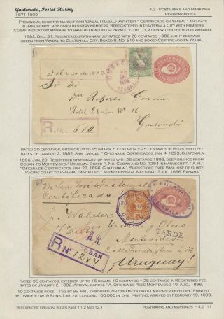POSTGESCHICHTE VON GUATEMALA 1824-1902 – Blatt 67