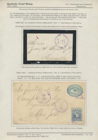 POSTGESCHICHTE VON GUATEMALA 1824-1902 – Blatt 70