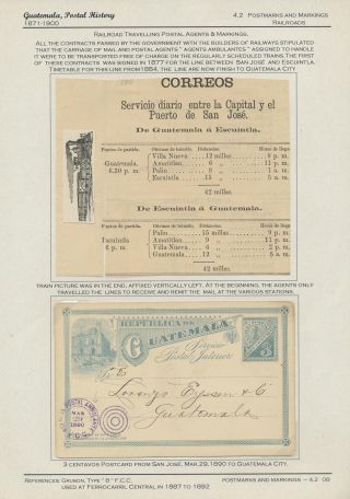 POSTGESCHICHTE VON GUATEMALA 1824-1902 – Blatt 71