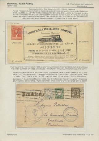 POSTGESCHICHTE VON GUATEMALA 1824-1902 – Blatt 72