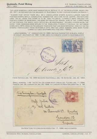 POSTGESCHICHTE VON GUATEMALA 1824-1902 – Blatt 74