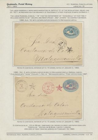 POSTGESCHICHTE VON GUATEMALA 1824-1902 – Blatt 77
