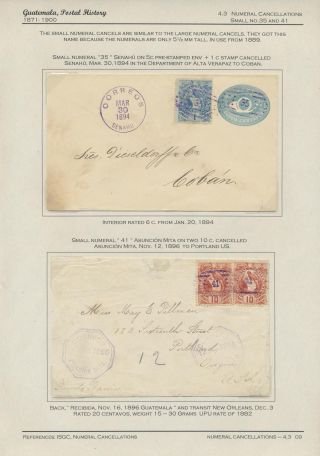 POSTGESCHICHTE VON GUATEMALA 1824-1902 – Blatt 79