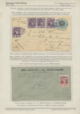 POSTGESCHICHTE VON GUATEMALA 1824-1902 – Blatt 81