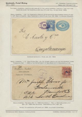 POSTGESCHICHTE VON GUATEMALA 1824-1902 – Blatt 82