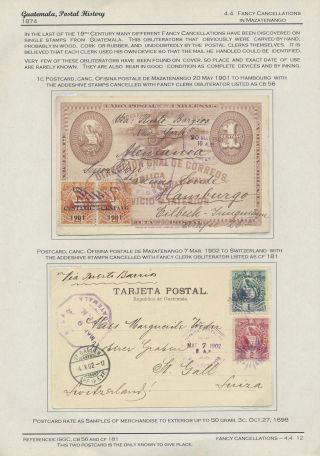 POSTGESCHICHTE VON GUATEMALA 1824-1902 – Blatt 83