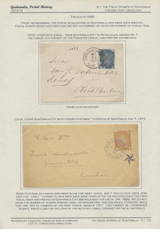 POSTGESCHICHTE VON GUATEMALA 1824-1902 – Blatt 84