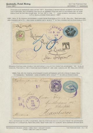 POSTGESCHICHTE VON GUATEMALA 1824-1902 – Blatt 88