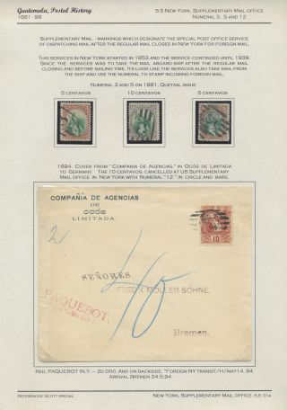 POSTGESCHICHTE VON GUATEMALA 1824-1902 – Blatt 89