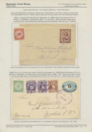 POSTGESCHICHTE VON GUATEMALA 1824-1902 – Blatt 93