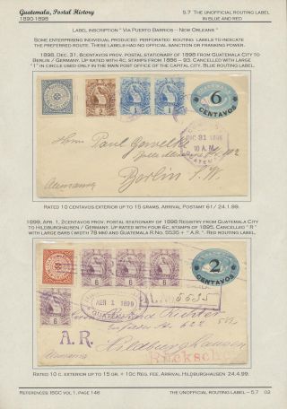 POSTGESCHICHTE VON GUATEMALA 1824-1902 – Blatt 94