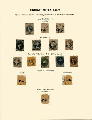 DEPARTEMENTSMARKEN VON SÜDAUSTRALIEN 1868-1874 – Blatt 7