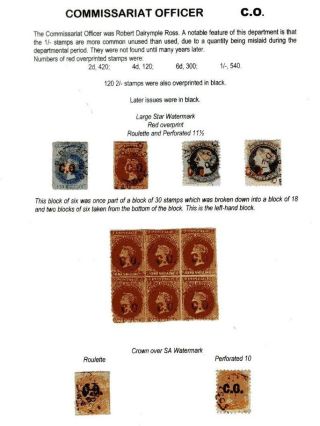 DEPARTEMENTSMARKEN VON SÜDAUSTRALIEN 1868-1874 – Blatt 15