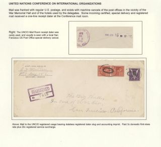 POSTGESCHICHTE DER UNO - VORLÄUFERPERIODE 1942-1951 – Blatt 4