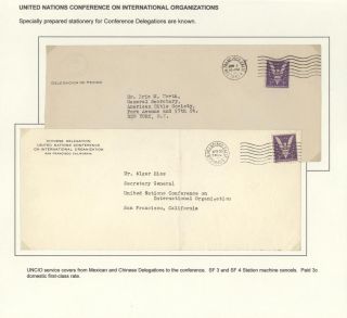 POSTGESCHICHTE DER UNO - VORLÄUFERPERIODE 1942-1951 – Blatt 5